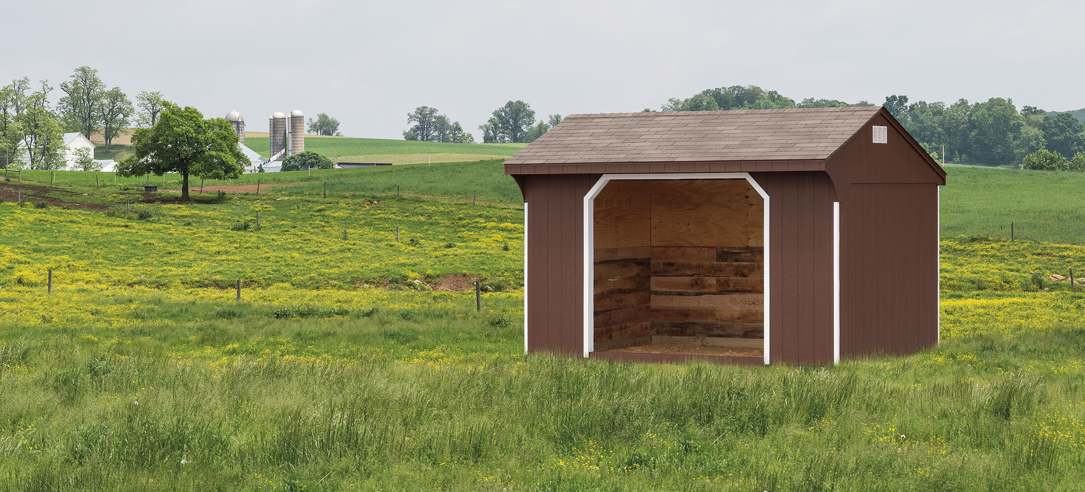 Run-In Horse Shed.