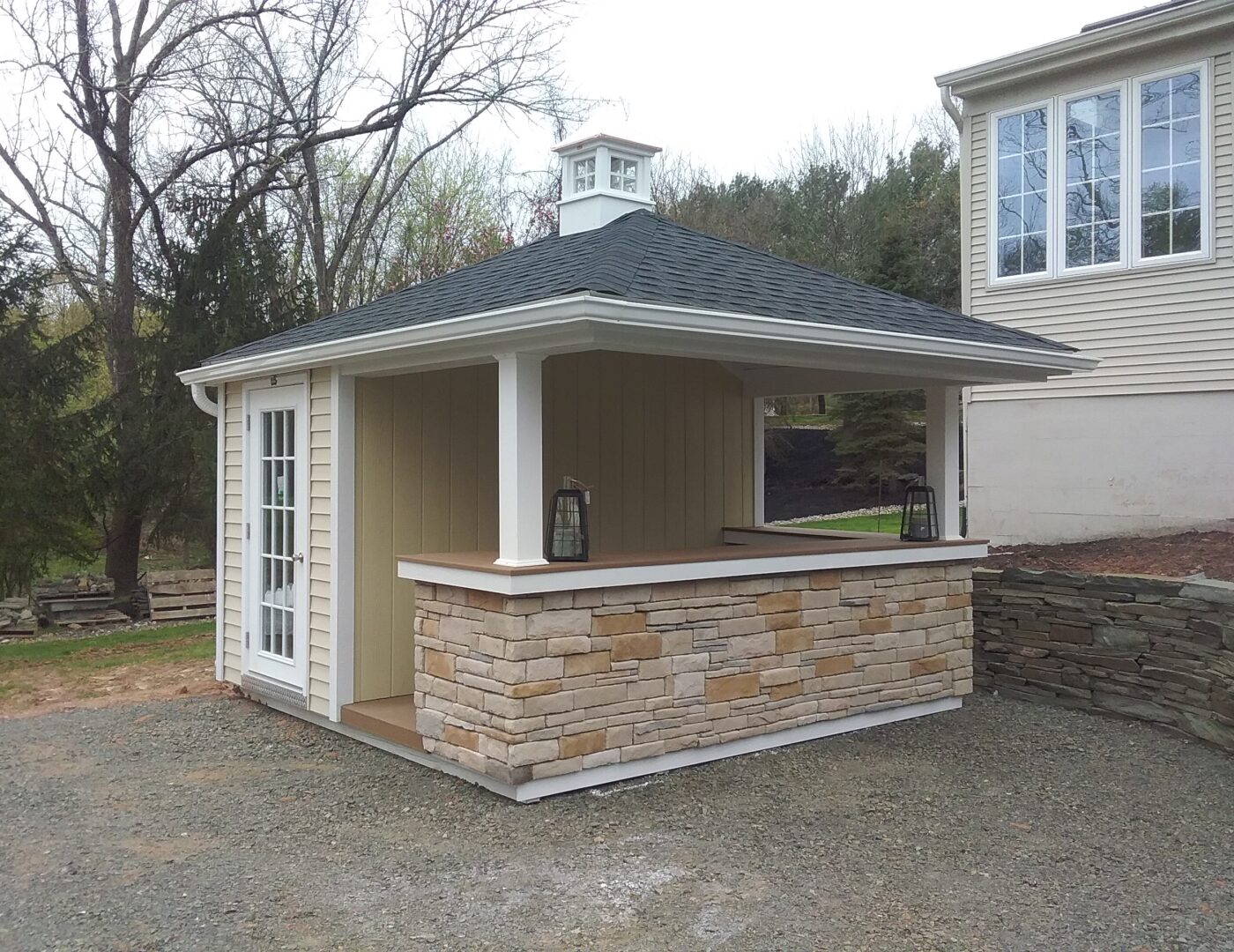 10x12 Vinyl Hip-Roof Cabana