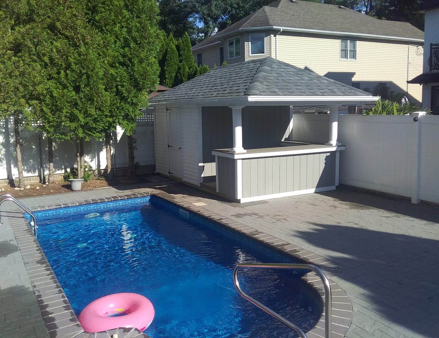 10x16 Vinyl Hip-Roof Cabana