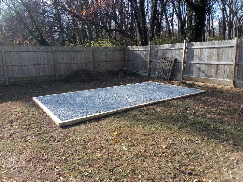 12x18 Gravel Stone Pad