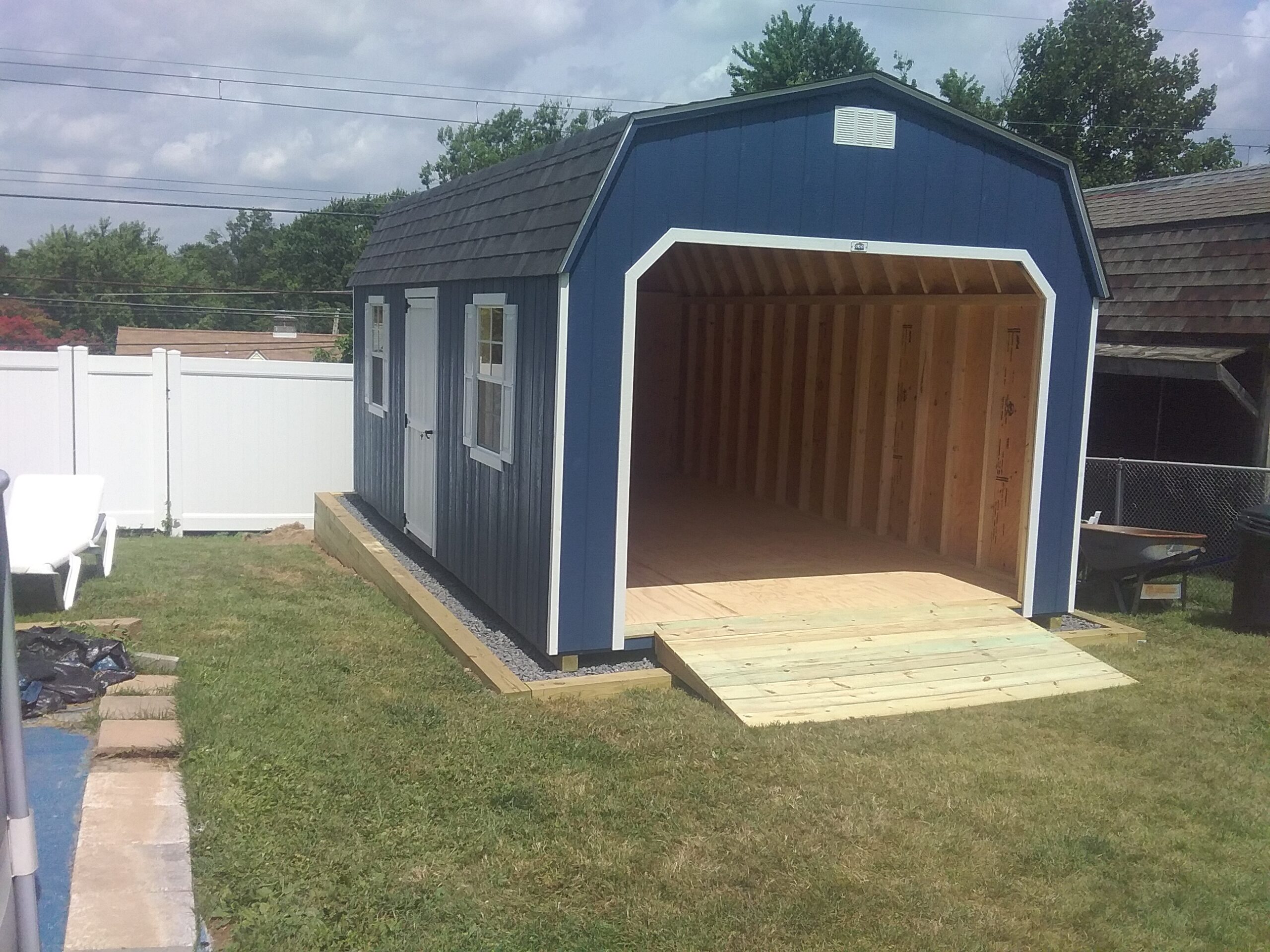 12x20 Painted Dutch Barn Garage - Glick Structures