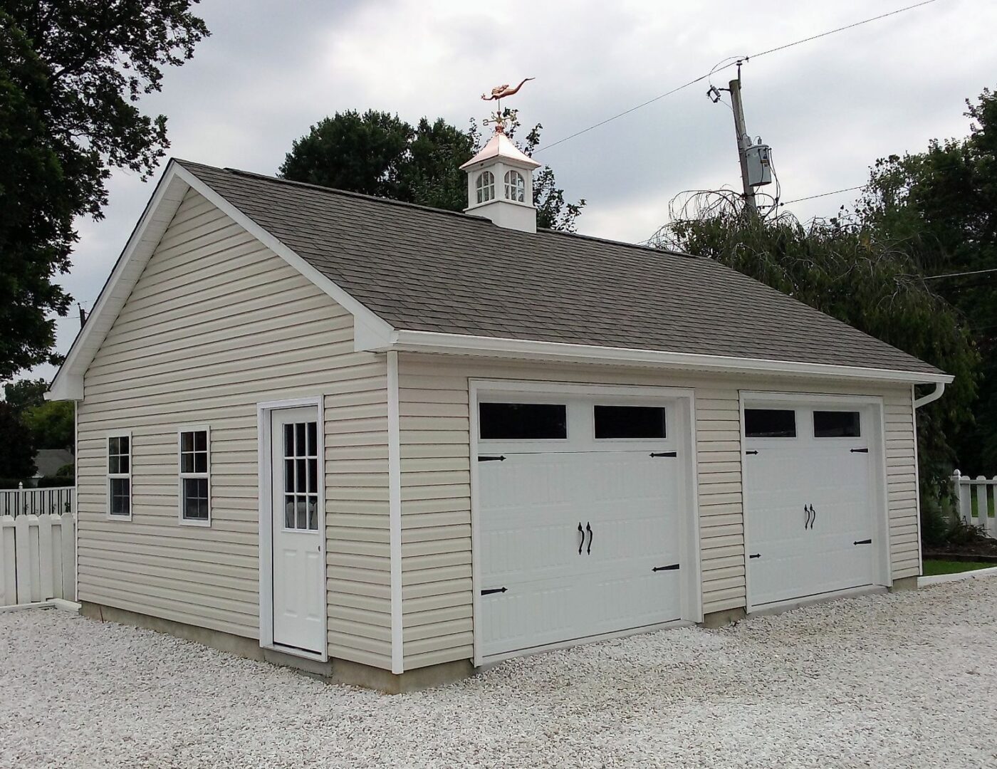 20x26 Vinyl Two Car Garage