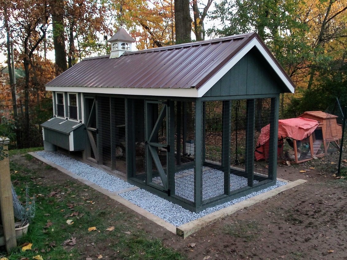 7x18 A-Frame Combination Chicken Coop