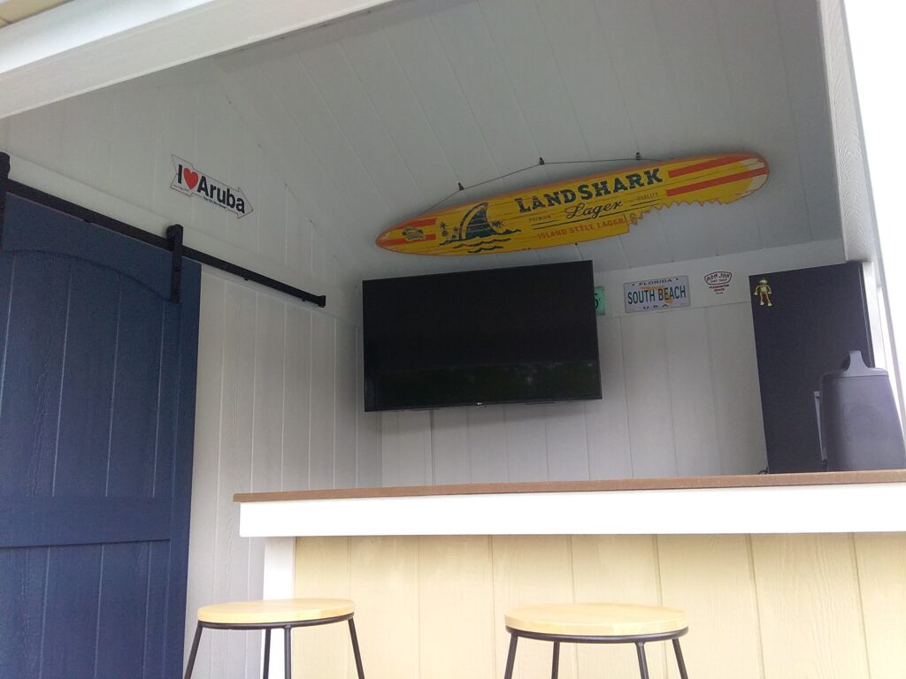 Cabana Bar With Sliding Door