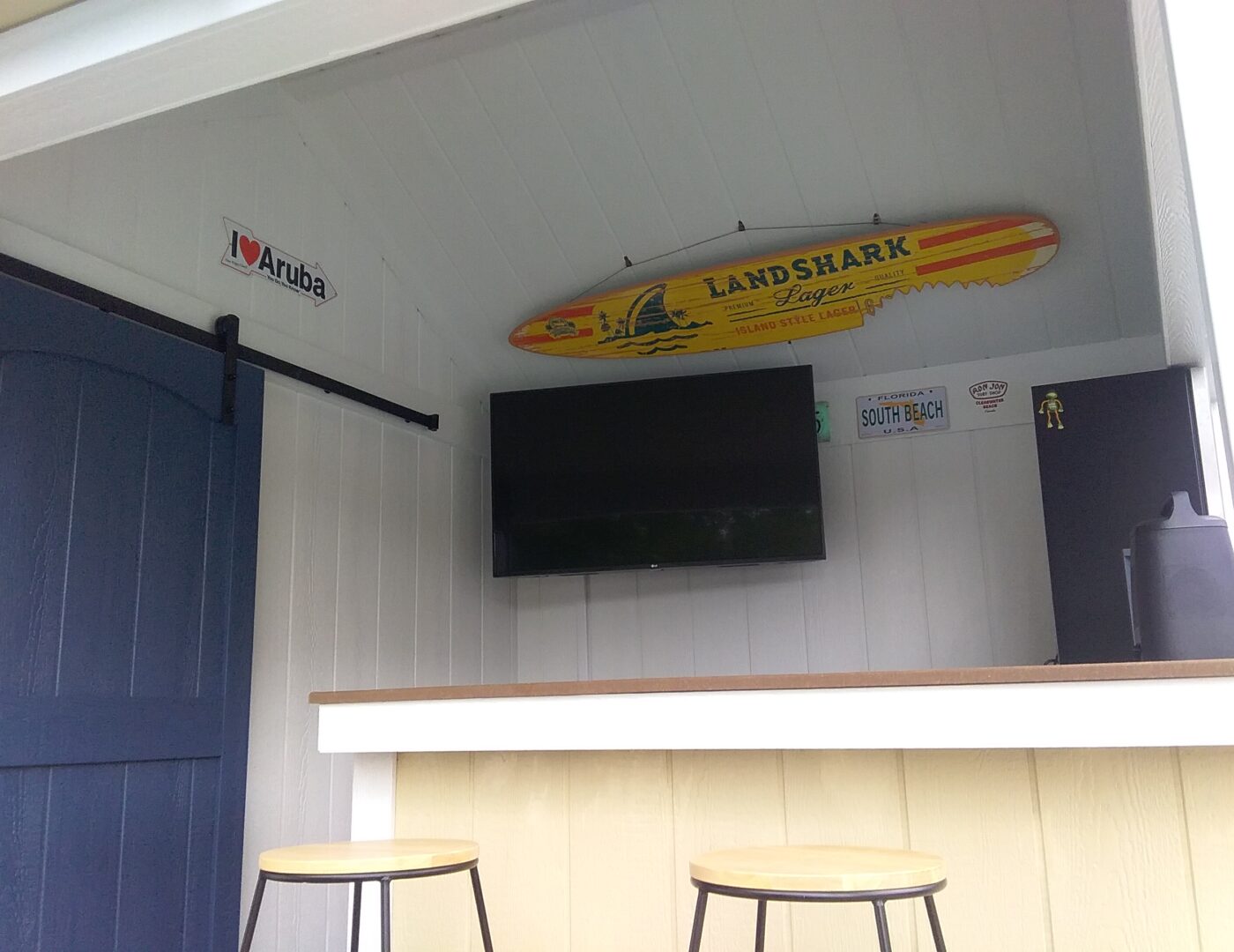 Cabana Bar With Sliding Door